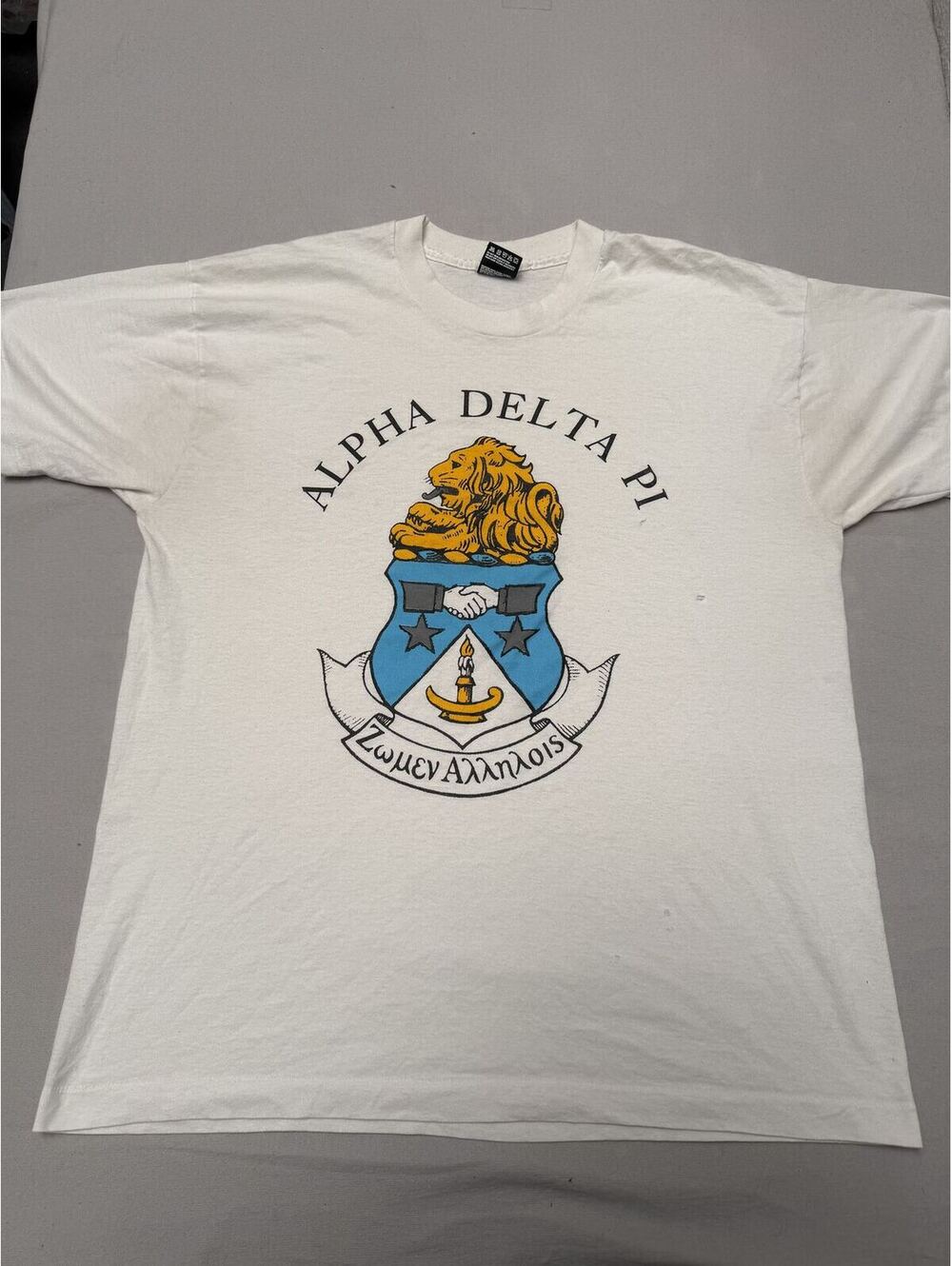 Vintage Alpha Delta Pi Sorority T-shirt ADPi Wesleyan - XL